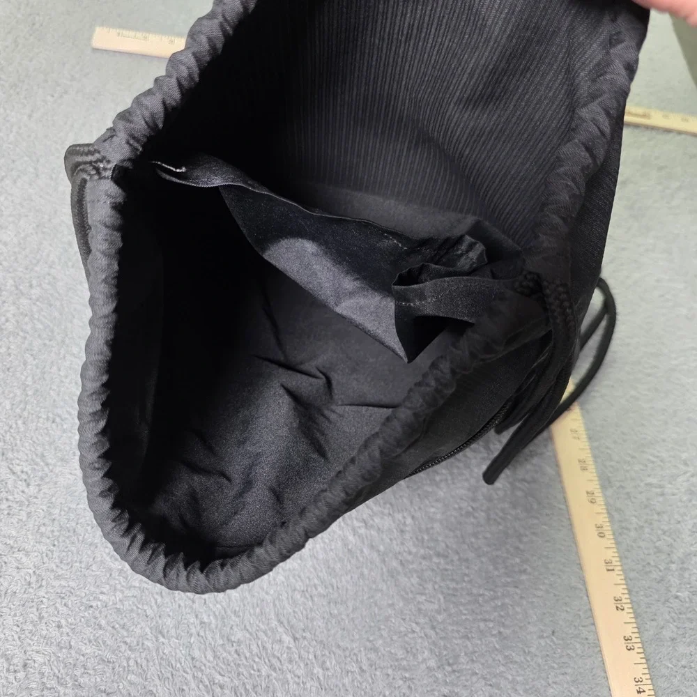 Nike Unisex OS Drawstring Backpack Black Swoosh Cinch Bag Gym Sack BA5262-015